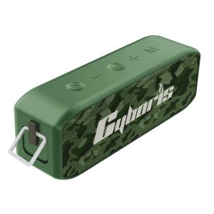 Speakers CYBS5 Military Camouflage Green BT5.0 Dual Speaker Bass Dual Diaphragm IPX7 Waterproof Multiple Play Modes Four Colors