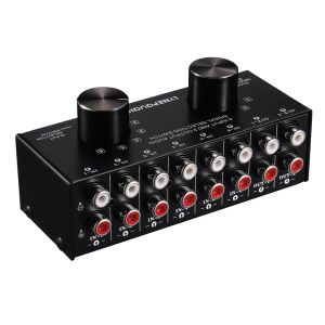 Verstärker 6 in 2 Out Audio Source Signal Signal Auswahlschalter Kopfhörer -Lautsprecherschalter TWOWAY Switch 2 in 6 out verlustfrei