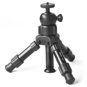 Monopods xiletu xb2c mini tripod Digital SLRカメラポータブルトリポードモバイルデスクトップビデオスタンドには拡張ロッドを装備できます