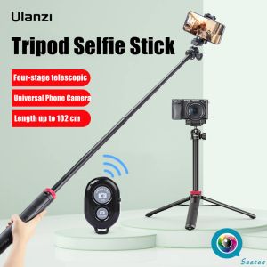 Monopods Ulanzi Mt44 Extend Tripod for Dslr Camera Phone Vlog Tripods with Cold Shoe Phone Mount Holder for Microphone Led Light