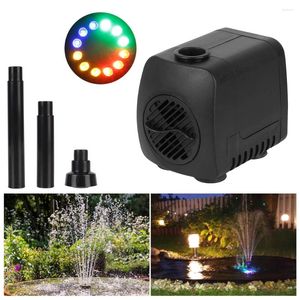 Garden Decorations 15 W Ultra-quiet With 12 LED Light Waterproof Water Pump EU Plug Power Cord Aquarium Fountain