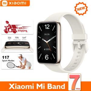 Armbands Xiaomi Mi Band 7 Pro Smart Armband 1.64 Amoled Full Color Square Screen Heartess Fitness Traker NFC Sports Waterproof Watch