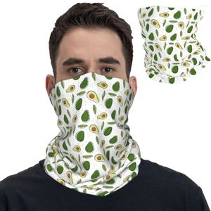 Scarves Cute Avocado Fruit Bandana Neck Cover Printed Balaclavas Magic Scarf Multi-use Cycling Fishing For Men Women Adult Washable