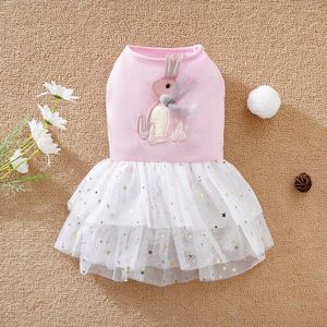 Dog Apparel Dress With Doll For Cat Girl Yorkie Chihuahua Clothes Pet Puppy Lace Tutu Vest Skirt Princess Costume Clothin