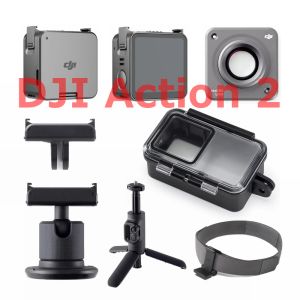 Monopods DJI Action 2 Battery Power Touchscreen Remote Control Tripod Rod Waterproof Case Magnetic Headband Adapter Macro Lens