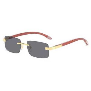 Hochwertige modische Sonnenbrille 10% Rabatt auf Luxusdesignerin neuer Männer und Frauen Sonnenbrillen 20% Rabatt auf Mode kleine Box Original Holz Beine Holzgläser Rahmen