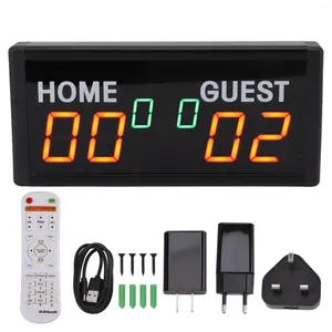 Torby magazynowe LED Digital Score -Score ze zdalnym 1,8 -calowym elektronicznym przenośnym tabletopem dla Badminton Basketball Soccer Hals Indoor