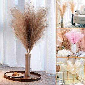 Dekorative Blumen 110 cm 3 Abschnitte Demontage Künstliche Pampas Gras GRASS FAKE REED PLANT