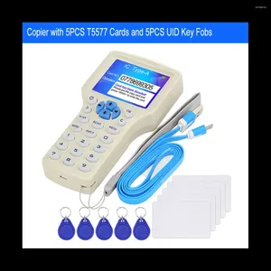 Писатель считывателей считывателей RFID RFID Duplicator 10 частота NFC Smart Card Programmer 125 кГц 13,56 МГц зашифрованный декодер