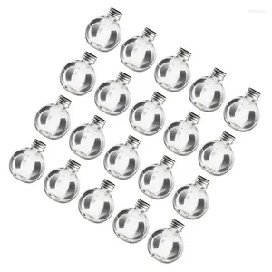 Bottiglie di stoccaggio 20pcs Drift fai -da -te Desideri mini lampadina caramella chiara jar di plastica a spruzzo a ripieno di plastica vuoto colore casuale 150ml