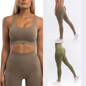 Lu Allinee Woman Suit Algin Women Women 2 Piece Gym Workout Bra e Leggings Stretch Lady Activewear Sportswear Fitness Jogging Set allineare Gym Clowle Woman Woman Signora