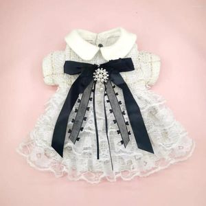 Dog Apparel Lovely Pet Skirt Comfortable Faux Pearl Design Two-legged INS Sweet Luxury Puppy Princess Dress Decoration