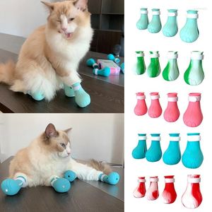 Hundebekleidung einstellbare Bades Waschkatze Klauenabdeckung geschnittene Nägel Fuß Anti-Biting Pet Protector für Anti-Kratzer-Schuhe Boots