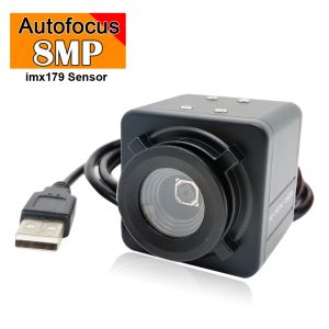 Kameras 8MP 3264x2448 CMOS IMX179 CCTV USB Webcam Autofokus ohne Verzerrung Lens HD USB Industrial Case Inside Surveillance USB Camer