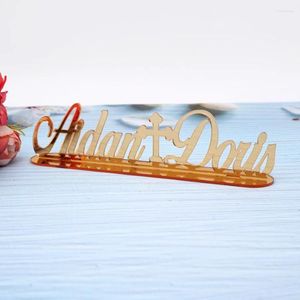 Forniture per feste Nome coppia acrilico personalizzato per decorazione da tavolo Tableshow personalizzato Decorazione di nozze sul regalo di fidanzamento di compleanno desktop