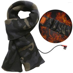 Halsdukar unisex elektrisk uppvärmd halsduk tvättbar kamouflage 3 uppvärmningslägen fasta vinter utomhus måste ha