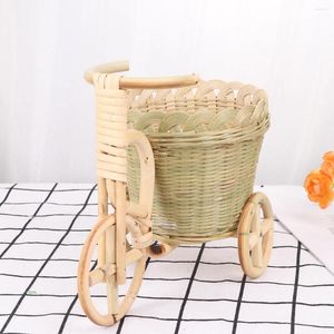 Dinnerware Sets Hand Made Woven Basket Storage Holder Fruit Container Serving Bamboo Home Decor