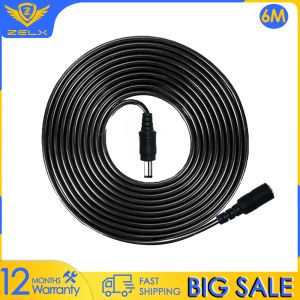 Hometrom Exter Cable DC 9V 12V 24 V zasilanie 5,5*2,1 mm przewód zasilający 3m 6m 9m dla CCTV Security Camera Router Drukarka radiowa