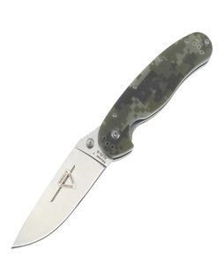 Ontario RAT Model 1 tactical Folding Knife high quality AUS8 sharp blade G10 handle OEM camping survival knives3964634