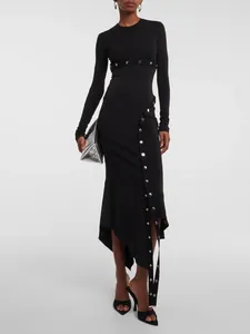 Casual Dresses 2024 Summer Women's Long Skirts Stretch Corset Elegant Y2k Clothes Fashion High Quality Puffy Bra