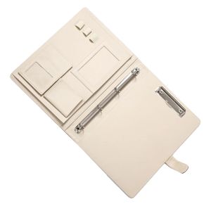 Ordner Lose Blatt Ordner Padfolio Ordner Dokument Hülle Organizer A4 PU Reißverschluss mit Visitenkartenhalter