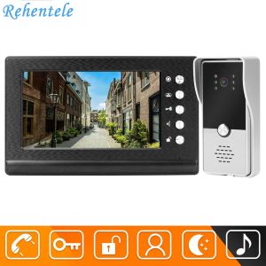 Intercom Wired Video Doorbell Intercom For Home Door Phone System Apartment Doorbell With Camera 7 Inch Screen Monitor Talk