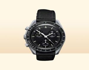 Bioceramic Mens Moonswatch Quartz Watches Full Function Chronograph Watch Mission to Mercury 42mm Nylon Luxury Mars Watch Limited 9797944