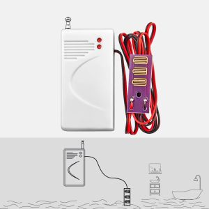 Dedektör 433MHz Kablosuz Su Sızıntısı Dedektörü Saldırı Dedektörü GSM Ev Güvenlik Alarm Sistemi Taşkın Su Sızıntısı Sensörü