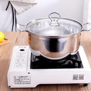Podwójne kotły ze stali nierdzewnej garnek do parowania parowania naczynia kuchenne wielofunkcyjne zupa parowa do indukcyjnego gazu kuchennego 22 cm
