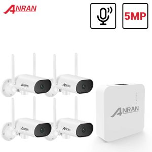 System Anran 5MP Video Surveillance System Mini NVR Wireless CCTV System PTZ Outdoor Security Camera System Audio Record App Control