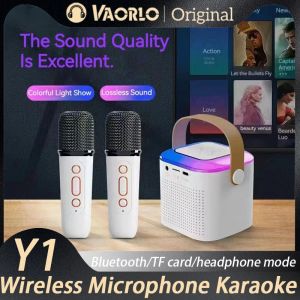 Microphones 12 Wireless Microphone Karaoke Machine Portable Bluetooth 5.3 PA Speaker System MP3 Player Karaoke Machine For Kids Adults Home