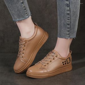 Casual Shoes Ladies On Sale 2024 Fashion Lace-up Solid Women's Vulcanized Spring Flat Outdoor Women Sneakers Zapatos