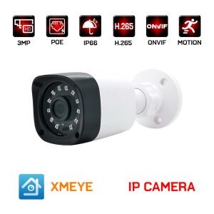 カメラ1080p 3MP H.265 Poe ip Camera Outdoor Infared Night Vision Bullet CCTVビデオ監視セキュリティ保護カメラ2MP Xmeye