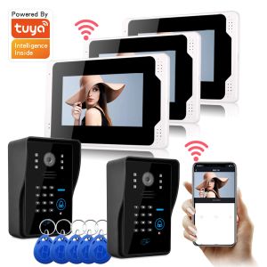 Intercom Wireless Video Intercom System för hemlägenhet AHD 1080P TUYA WiFi Video Doorphone Home Entry Door Apartment Waterproof