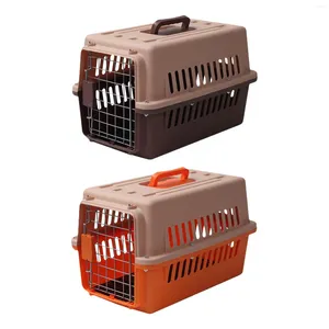 Dog Carrier Cats Pet Travel Breathable And Handle Box For Rabbits Biking Hiking Indoor Outdoor Carrying