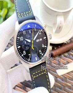 2021 Pilot Herren Watch Naval Squadron Automatic Movement Date Datum Lederarmband Uhren Montre de Luxe1133839