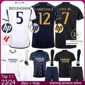 ريال مدريد رجال كرة القدم قمصان الأطفال Kids Kits 2023 2024 Bellingham Vini Jr Modric Men Football Jersey 23 24 Home Away Third Boys Kit Camiseta de Futbol