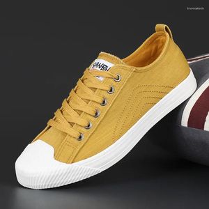 Casual Shoes Men Canvas Comfy All-Match Sneakers Summer Breattable Walking Outdoor Sports Loafers vulkaniserade