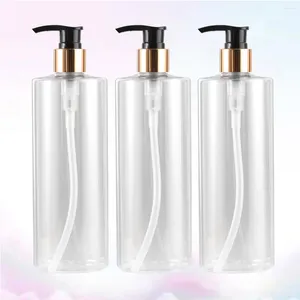 Liquid Soap Dispenser 3 Pcs Body Lotion Toiletries Container Empty Bottles Bottled Shampoo Bootle Travel And