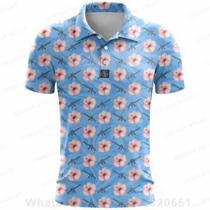 Accessoires Männer Golf Polo Shirt Kurzärmel Sportkomfort Schnelldrinierende T -Shirt -Fischerei Golf Tennis Fußball Multifunktionales Polo T -Shirt