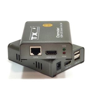 System Charmvision eku60h 60M 196ft USB HDMI KVM Extender Codec над кабелем CAT6 для дистанционного управления ПК CCTV монитор DVR Local HDMI Out Out