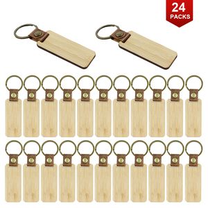 24 set di cinghiali cinghiali cinghiali in legno in legno di portachiavi incisivi per portachiavi di metallo gambo in bambù.