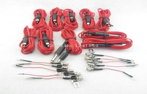 Whole5 setzt Red RCA Jack Conversion Tattoo Power Clip Cord für Tattoo Power Kit Set Supply TCC058150904