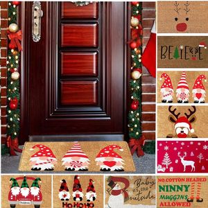 Carpets Decoration Christmas Festival Front Door Carpet Indoor Outdoor Anti-Skid Mat Party & Holiday Diy Decorations 2024
