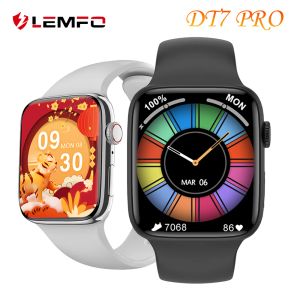 時計lemfo dt7 no1 wireless smart watch men 2022 bluetoothコールGPSトラッカー1.9インチ大画面女性スマートウォッチ