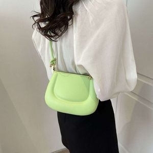 2024 Korean Style Simple Pu Underarm Bag Minority Design Crossbody Bag Women Handbag Girls Fashion Retro Handbag10a