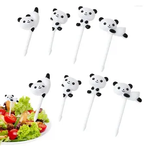 Forks 8 PCs Animal Fruit Grade Mini Cartoon Kids Bolo de dente Bento Acessórios para Almoço Decoração de festa