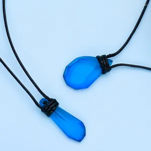 Collane a ciondolo H2O Season 3 Basta aggiungere la collana d'acqua squisita blu sirena della sirena di cartone animato Accessorio per i gioielli