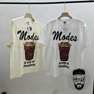 Camiseta impressa de algodão redondo pescoço masculino e feminino Tee de cor branca fotos reais