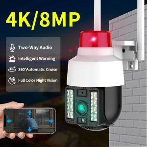 Камеры 8MP 4K Speed Dome Беспроводная камера Wi -Fi Outdoor Camera 5x Digital Zoom Ptz IP -камера 5MP Audio CCTV Камера Secuirty Camerty